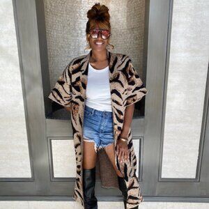 Animal Print Cardigan